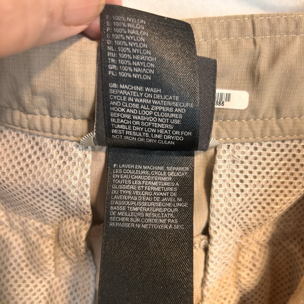 North Face Cargo Pants Mens 38x32 Tan  Rip Stop Lightweight Utility Hiking EUC - Picture 15 of 16